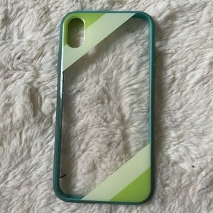 green/clear iphone xr case